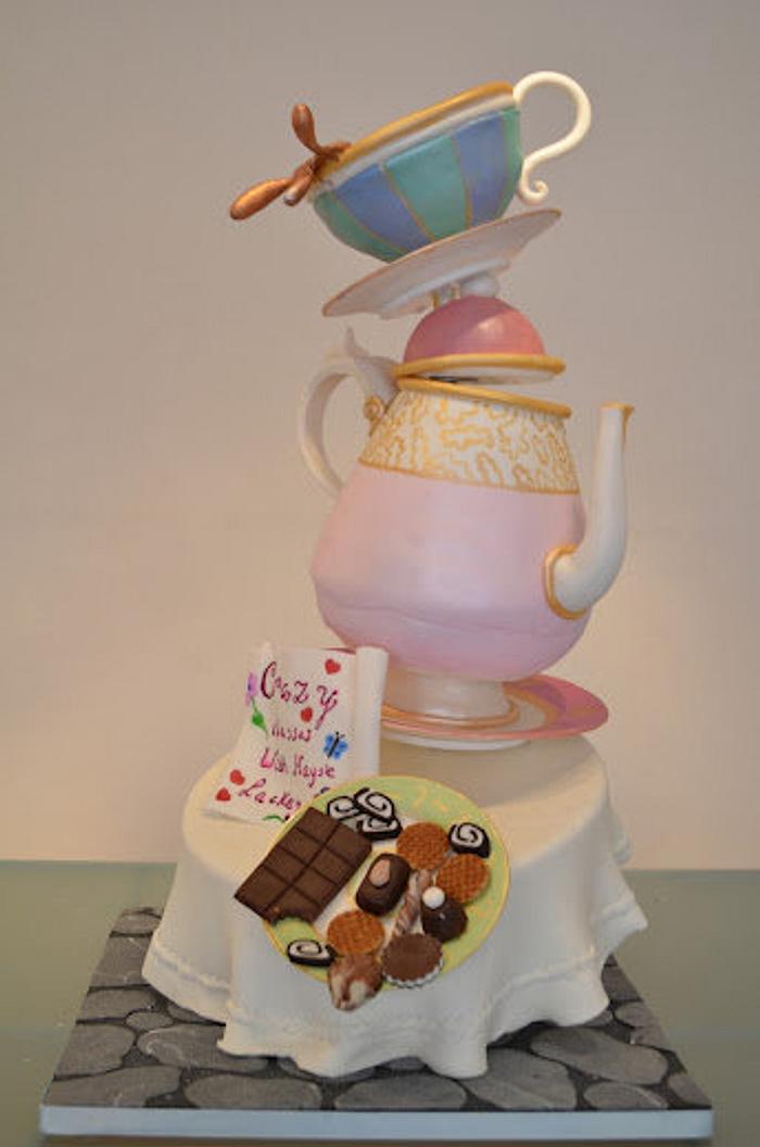 teapot balance cake
