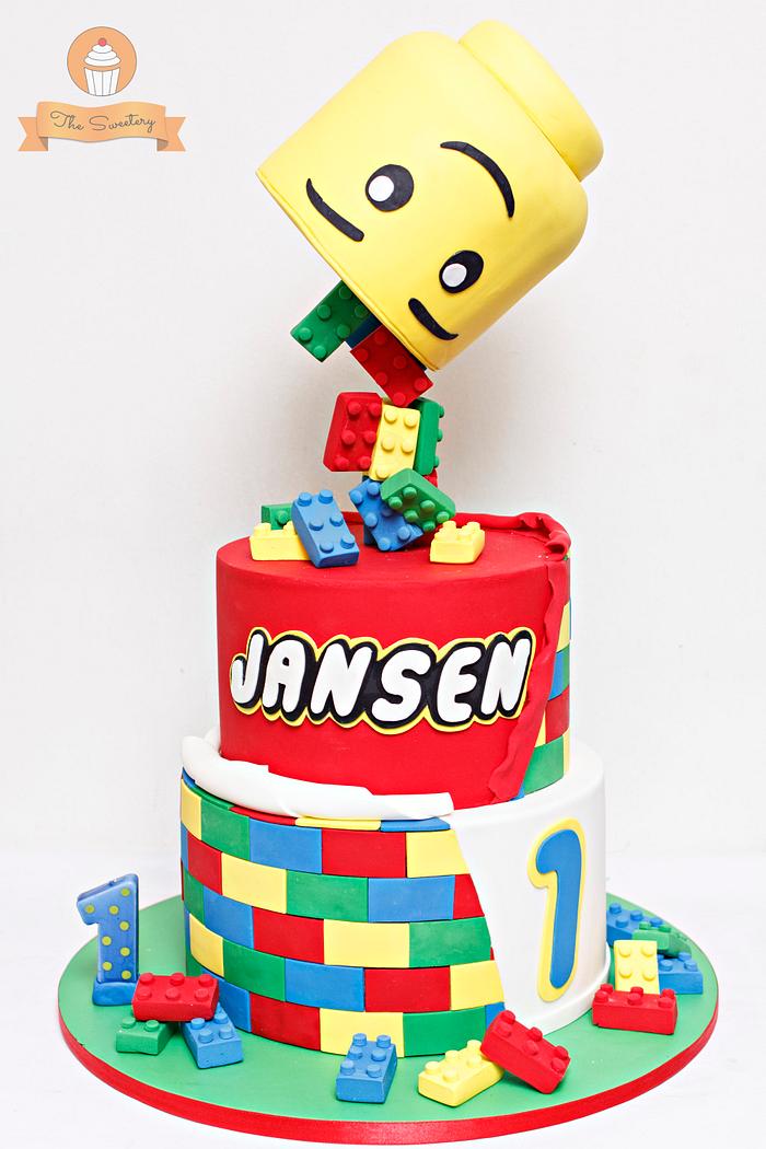 Lego head Cake