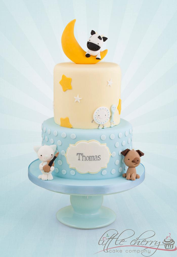 Hey Diddle Diddle Christening Cake