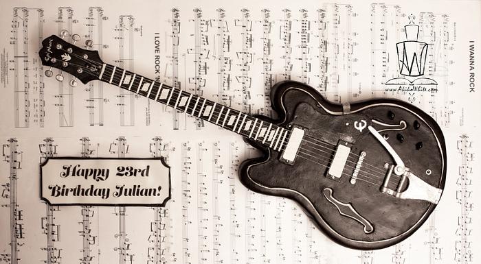 Electric Guitar Cake