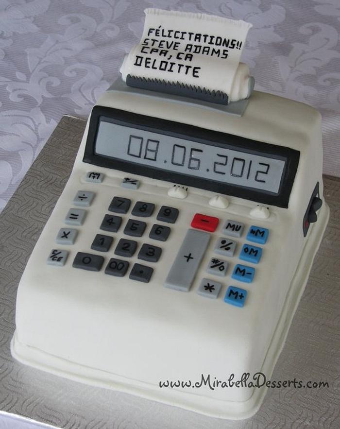 3D Calculator Cake