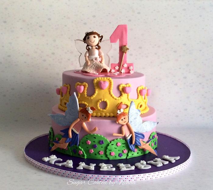 Flower fairy cake