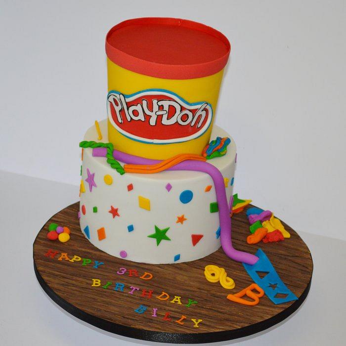 Play-Doh birthday cake