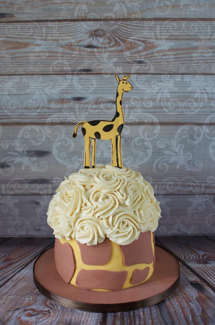 Giraffe Giant Cupcake