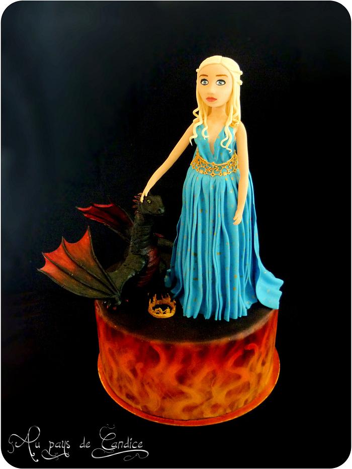 Daenerys and her dragon  (Game of Thrones)
