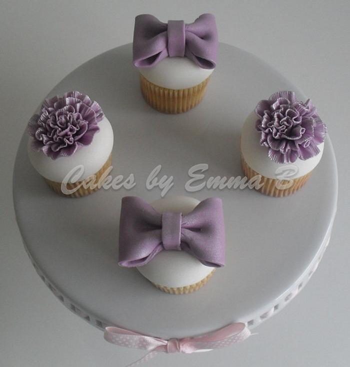 Purple Cupcakes made for a family member