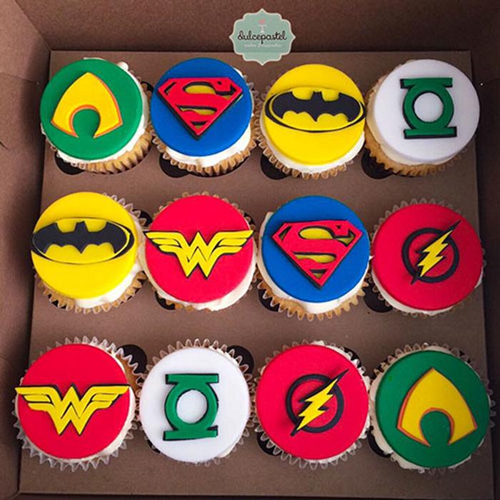 Cupcakes Superhéroes: La Liga de la Justicia
