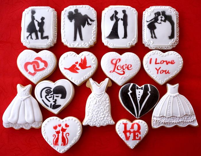 Wedding cookies set