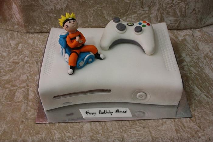 Xbox and Naruto cake