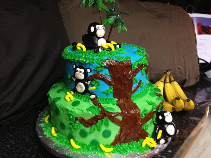 Monkey Jungle Cake