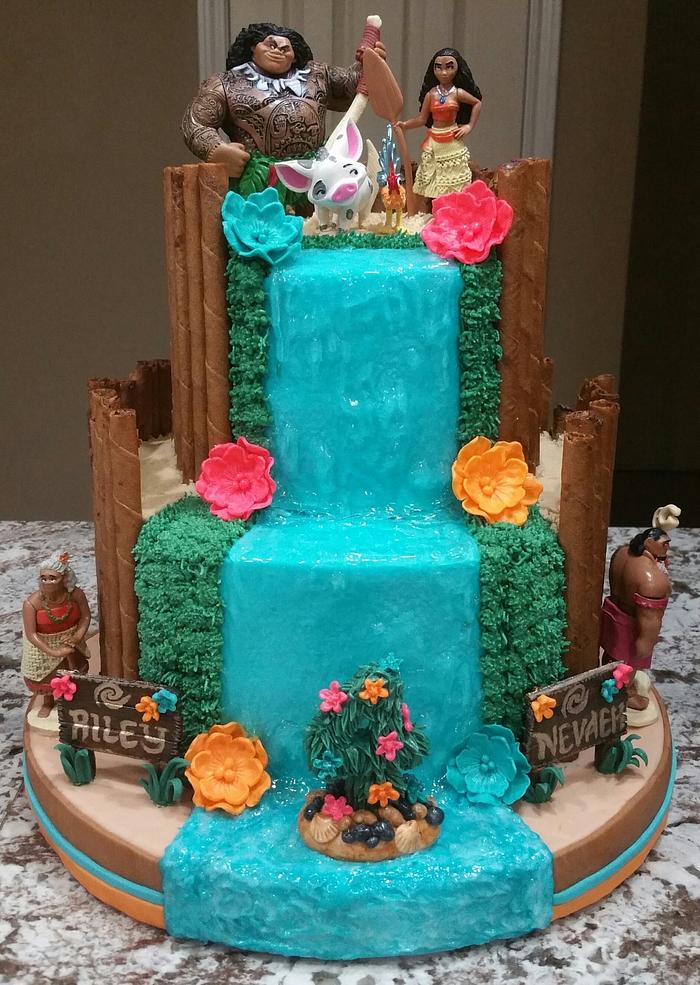 "Moana" Birthday Cake