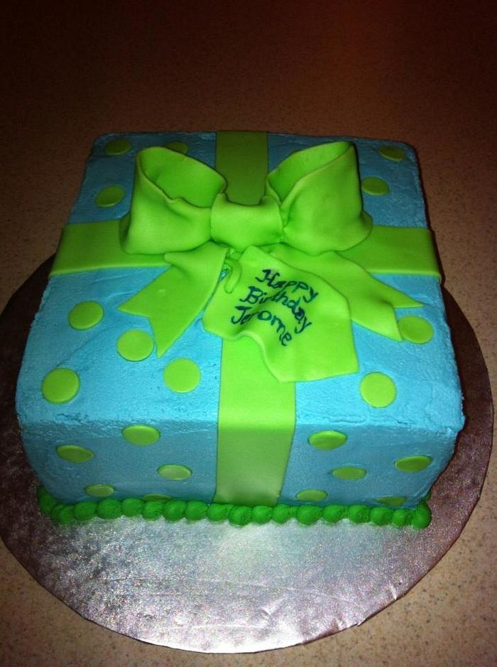 Simple Gift Box Cake