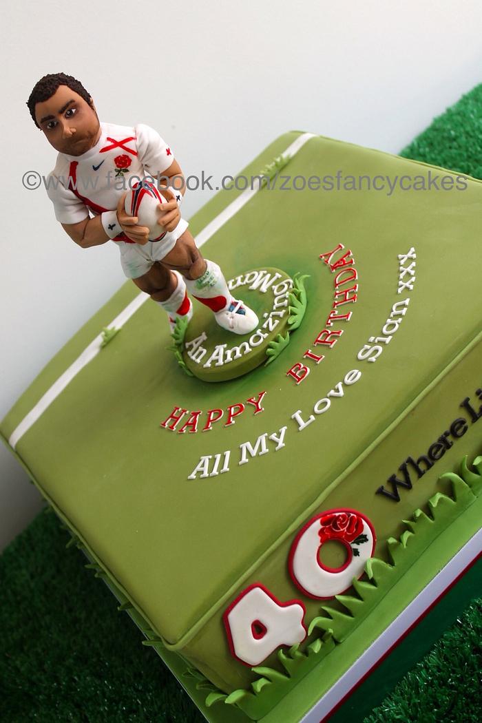 Cake for England Rugby player Jason Robinson