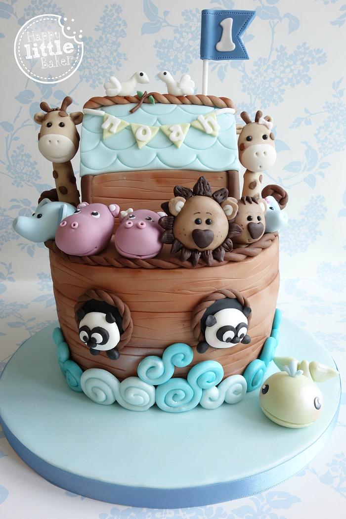 Noah's Ark birthday cake
