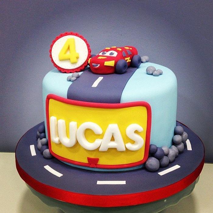 Lightning McQueen Birthday Cake