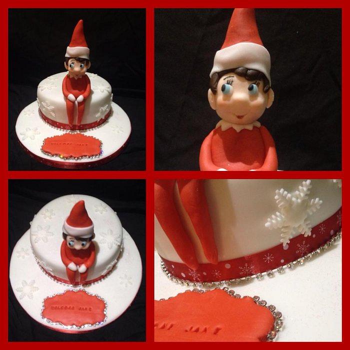 Elf on the shelf cake  