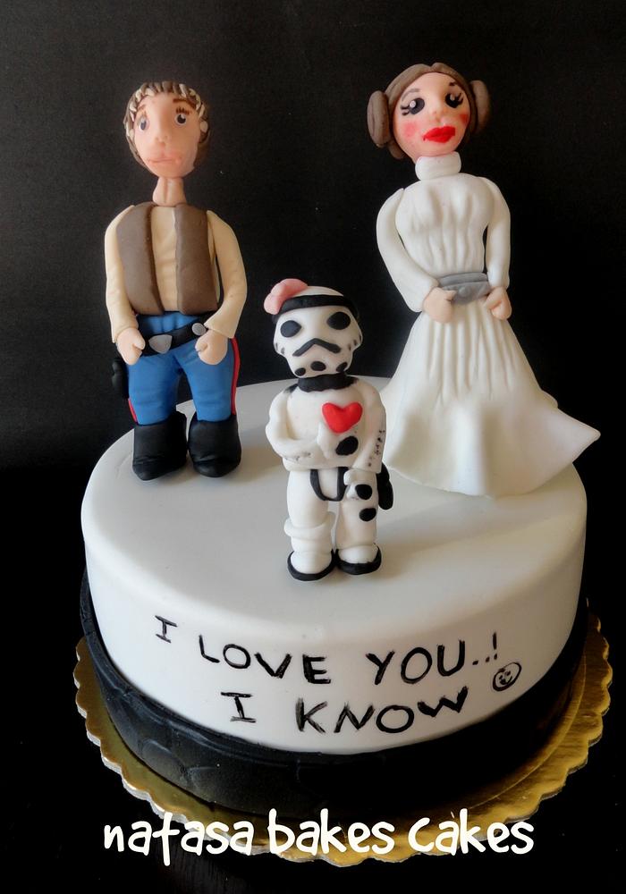 Star wars wedding anniversary cake