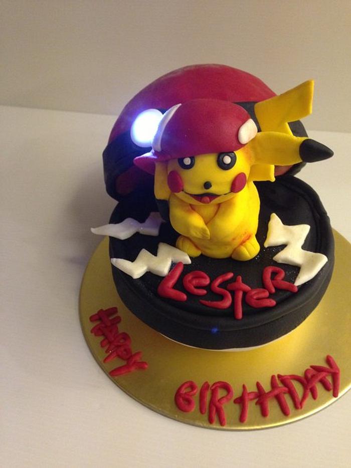 Pikachu, pokemon cake