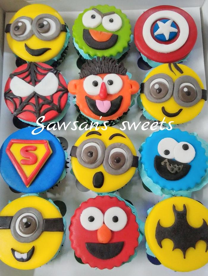 Cupcakes - Decorated Cake by Sawsan's sweets - CakesDecor