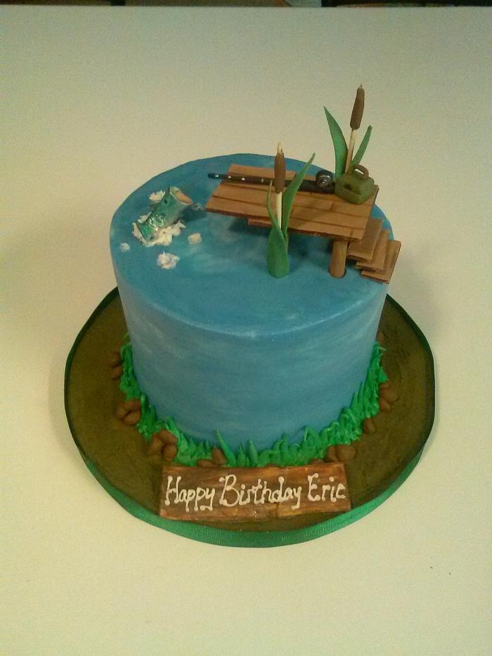 Gone fishing - Decorated Cake by Sweet ObsesShan - CakesDecor