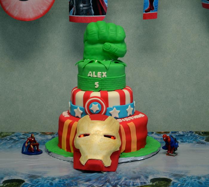 Avengers Cake.