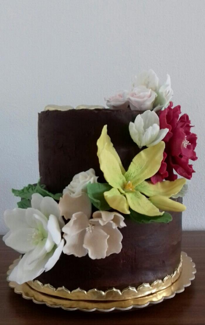 Chocolate and flowers