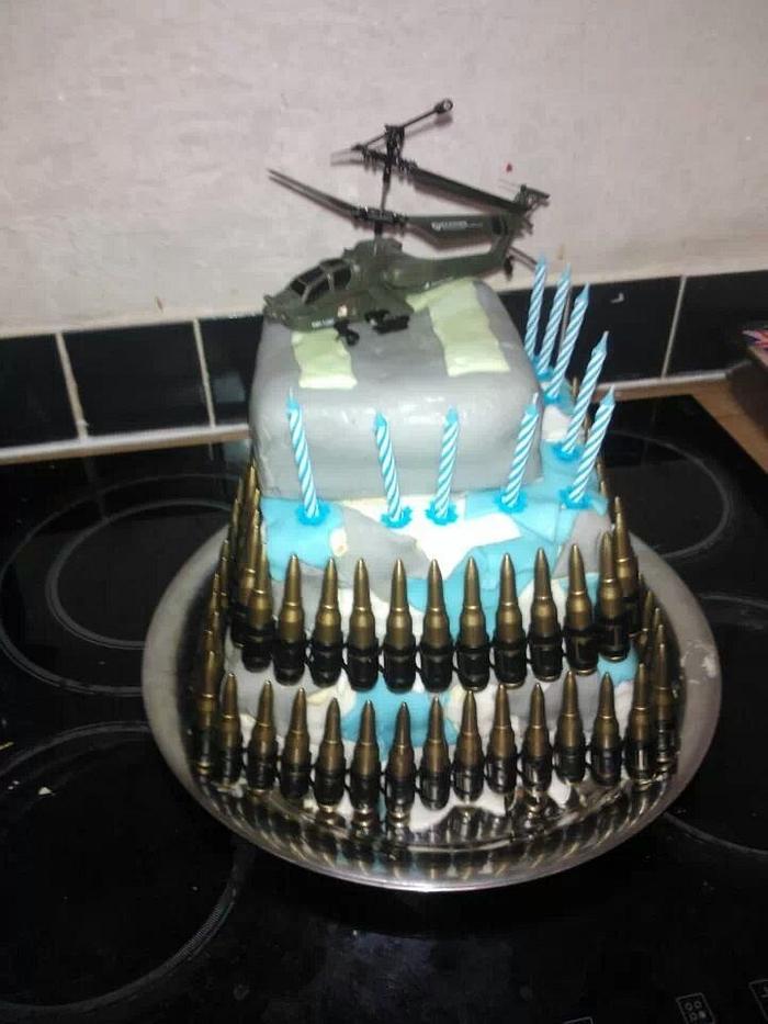 helicopter cake