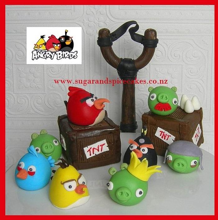 Angry Birds Cake toppers ~