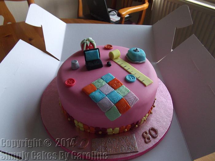 An 80th hobby birthday cake for a Huddersfield Customer