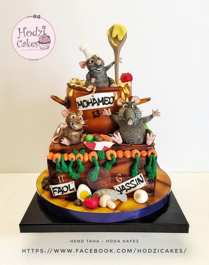 Ratatouille Cake 🐭🥘🧀
