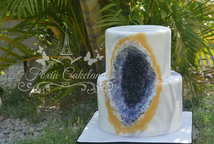 Geode Fondant Cake