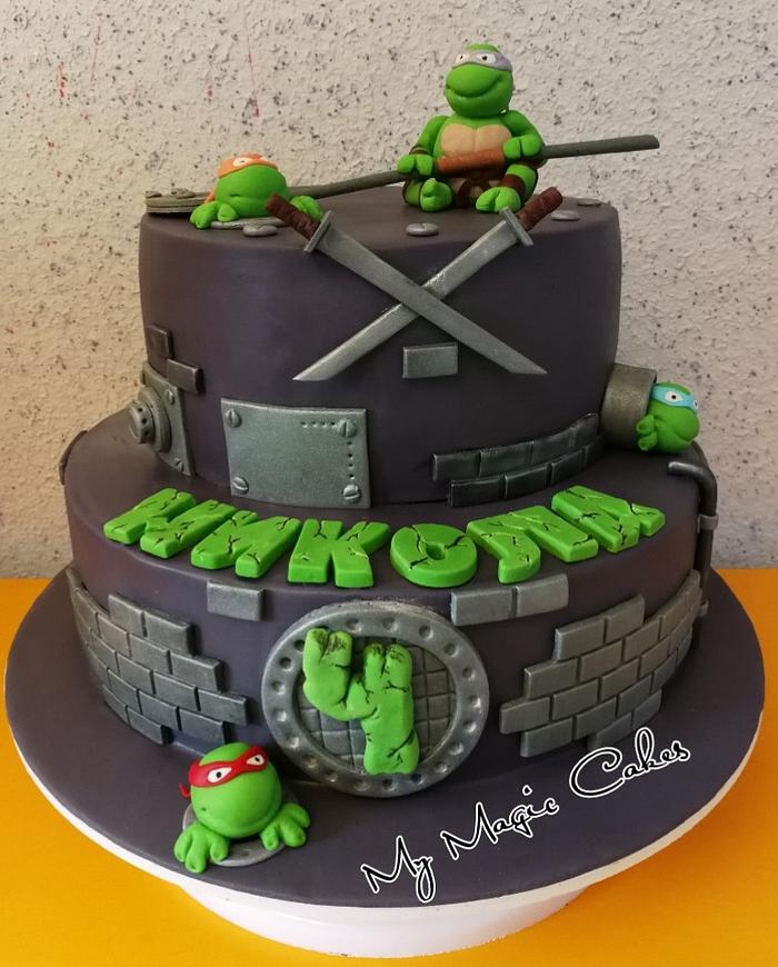 Turtle ninja cake 