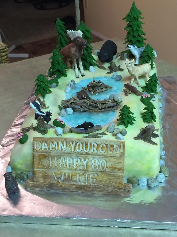 Alberta Wildlife Birthday cake