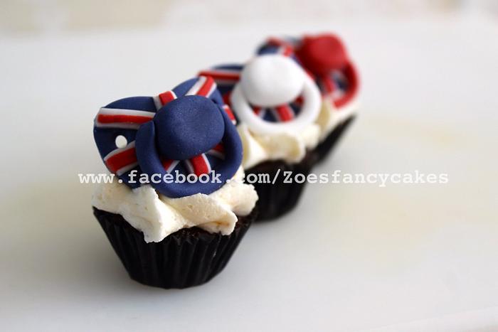 Royal baby cupcake toppers