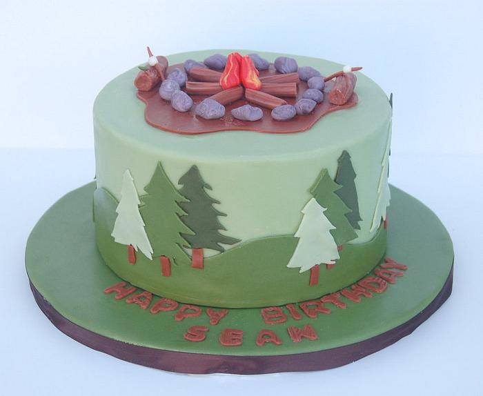 Campfire cake