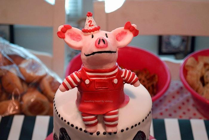 Olivia the Pig Birthday Cake