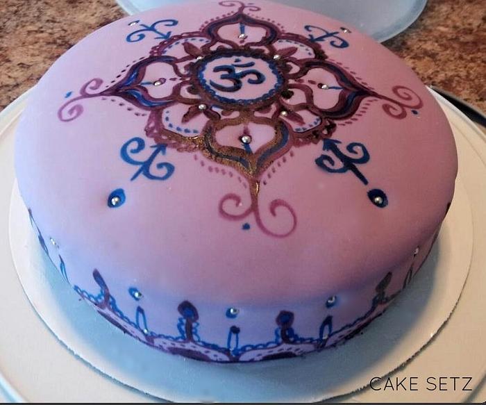 Painted Henna Cake