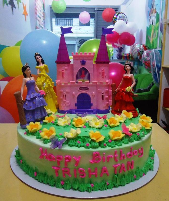Princess and Castle Cake