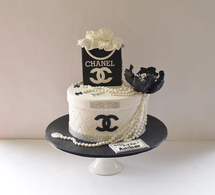chanel theme cake