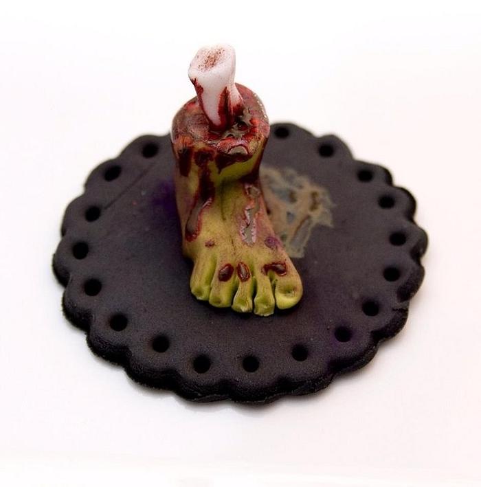 Zombie cupcake toppers 