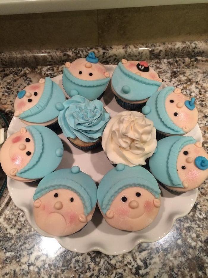Shower cupcakes 