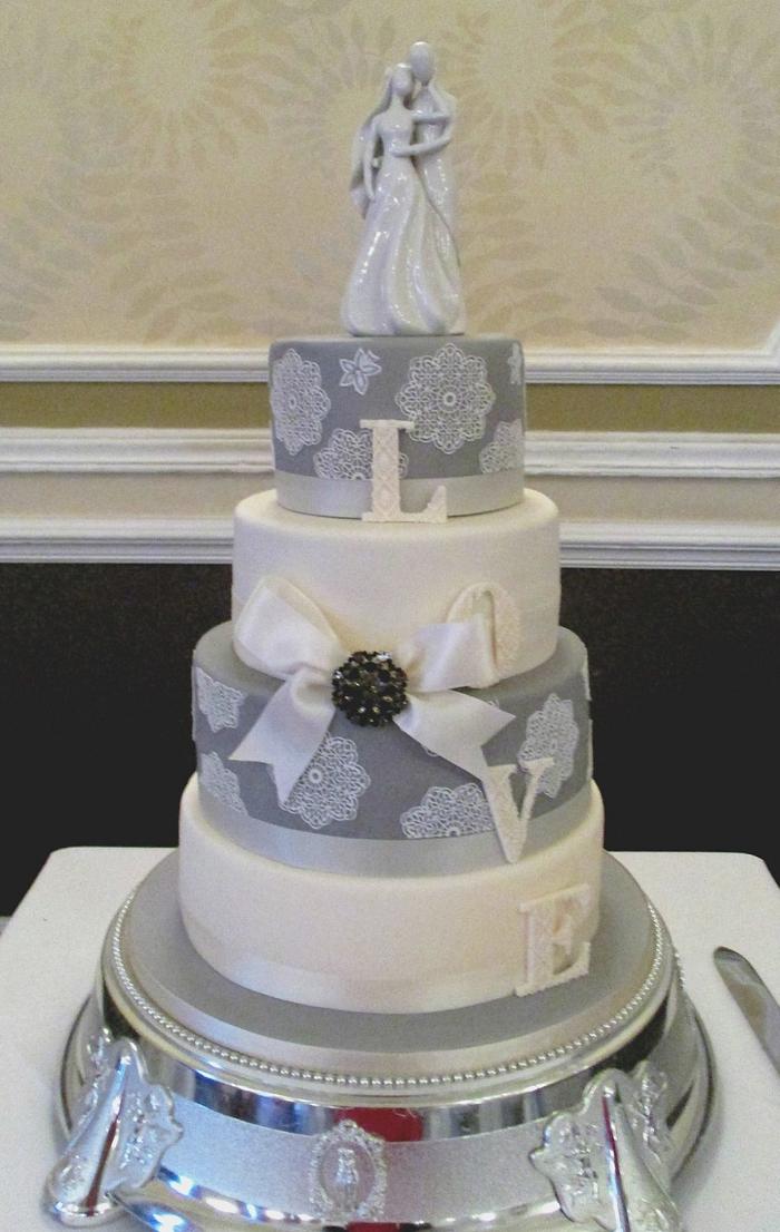 A wedding cake with a twist
