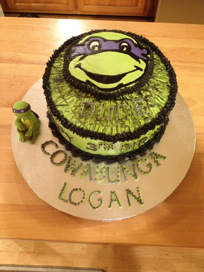 Ninja Turtle Birthday cake for Logan