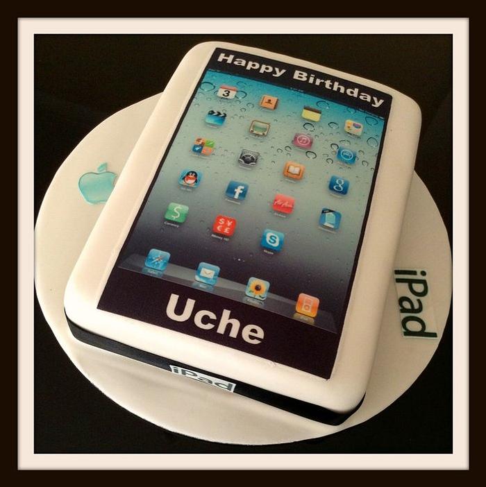 iPad novelty cake