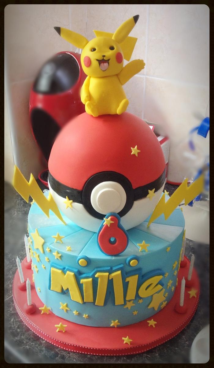 Pokemon/pikachu cake