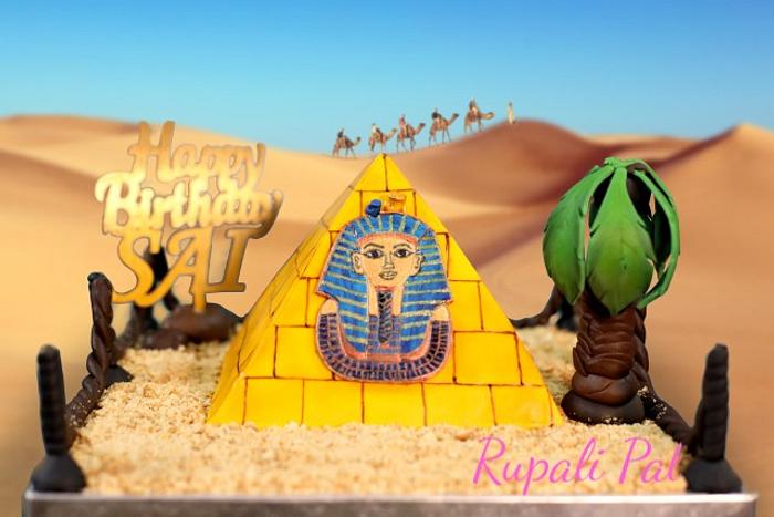 Egyptian Theme Cake 