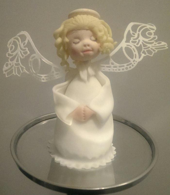 xmas angel cake pop