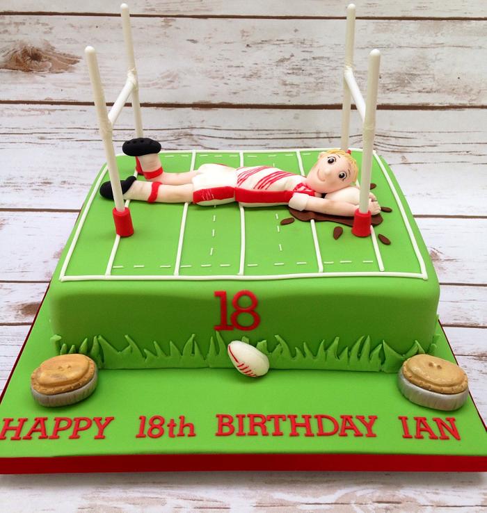 Rugby Pitch Cake - CakeCentral.com