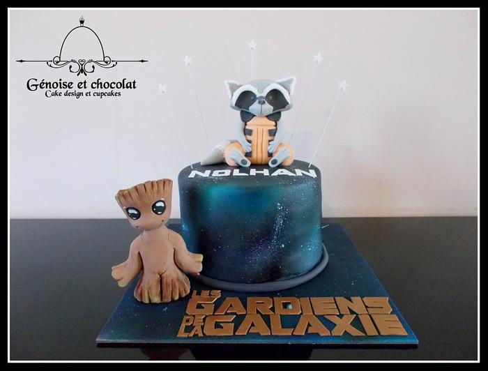 The guardians of galaxy cake