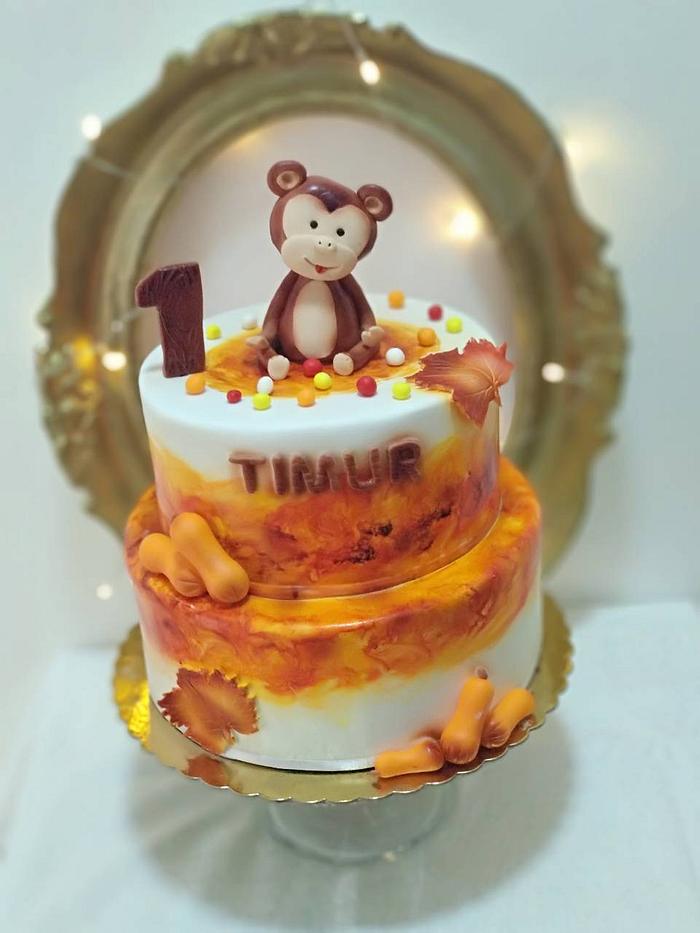 Autumn monkey cake